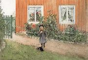 Carl Larsson Brita,a Cat and a Sandwich china oil painting reproduction